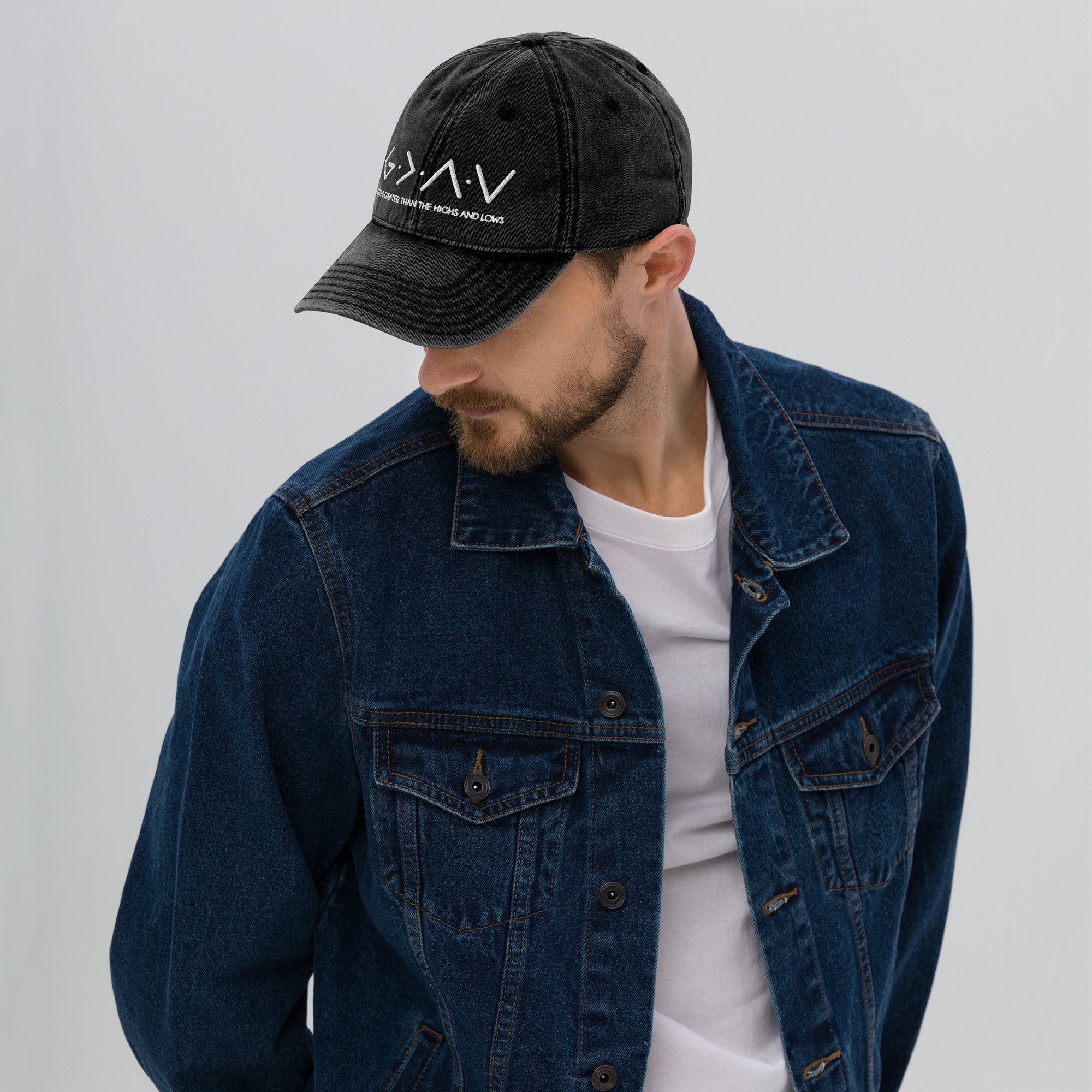 God Is Greater |  Logo On Back  | Vintage Cotton Twill Cap