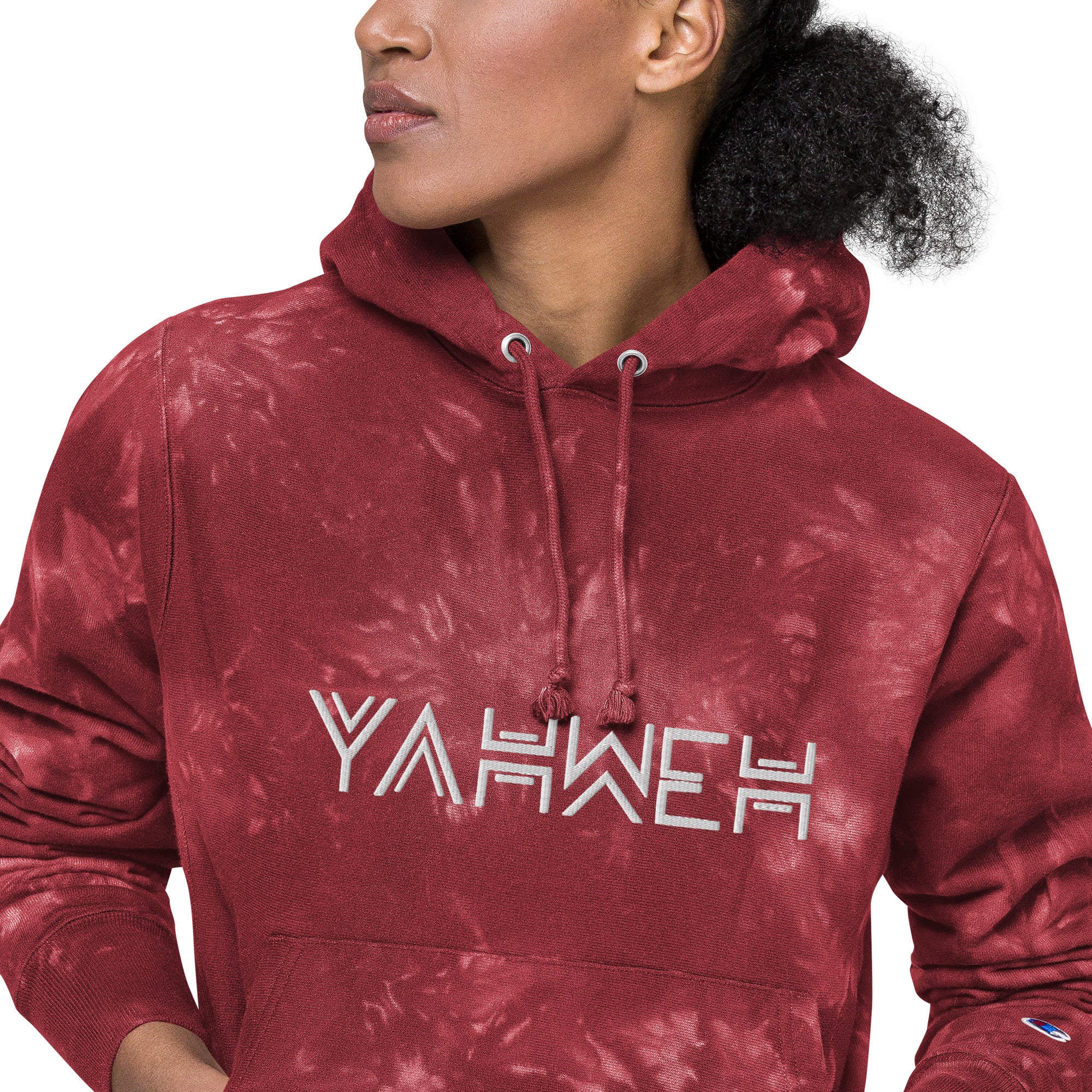 Yahweh | Unisex Champion tie-dye Hoodies