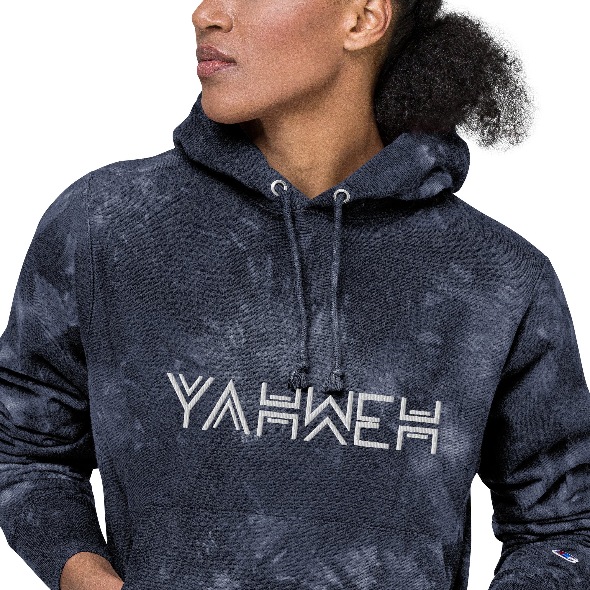 Yahweh | Unisex Champion tie-dye Hoodies