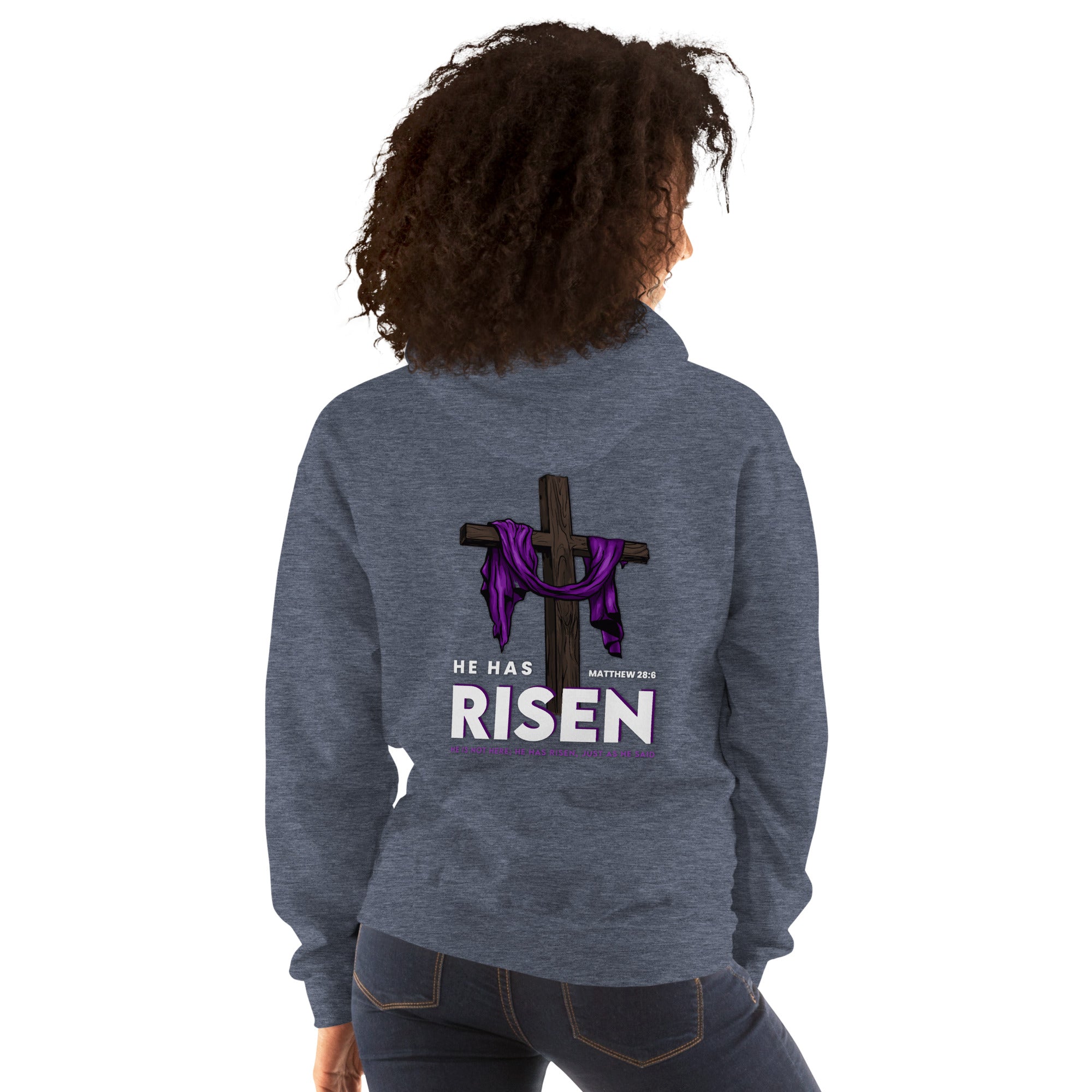 He Has Risen | Unisex Hoodie | Embroidered Logo