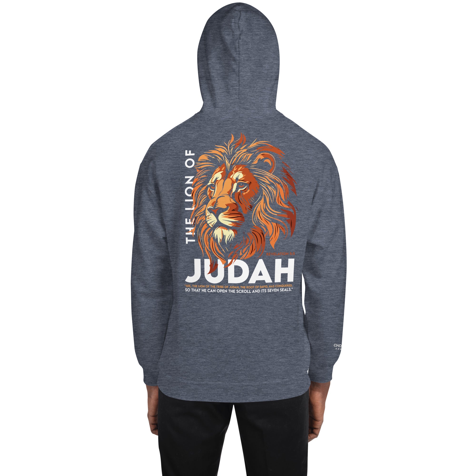 Lion Of Judah | Unisex Hoodie | Embroidered Logo on Wrist and front