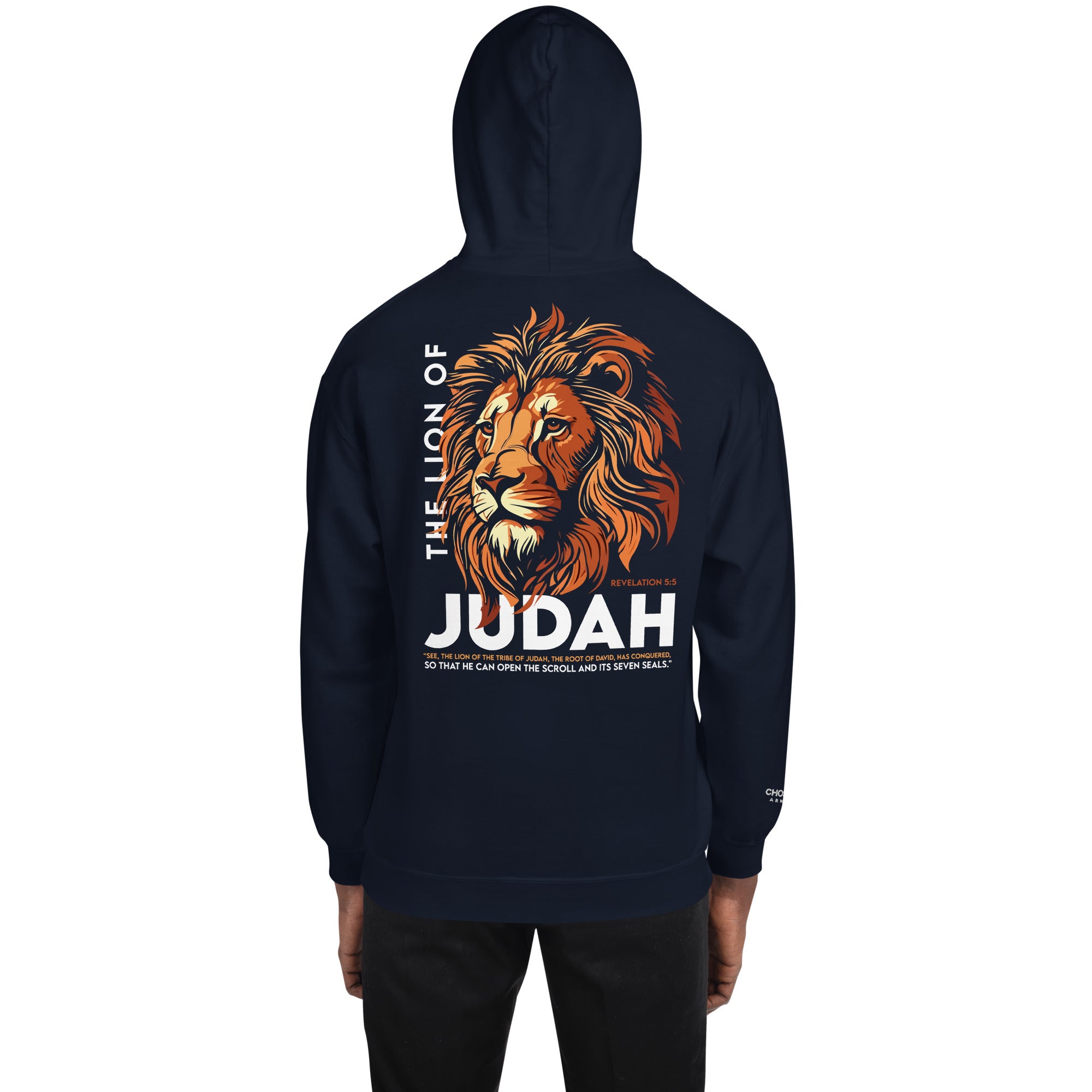 Lion Of Judah | Unisex Hoodie | Embroidered Logo on Wrist and front