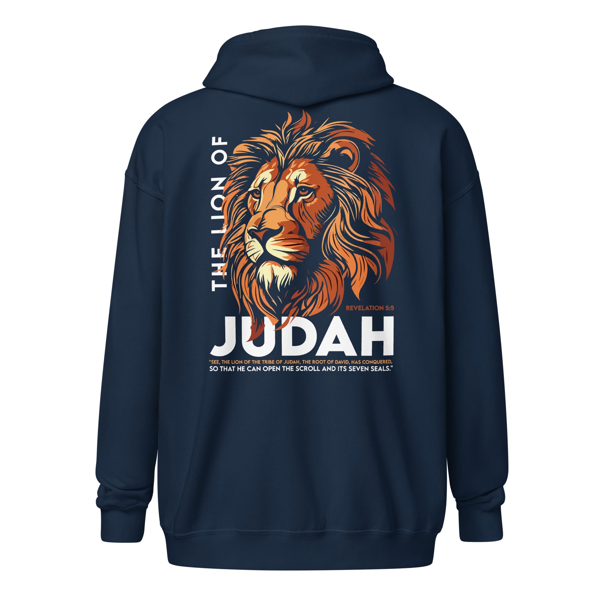 Lion Of Judah |  Embroidered Logo | Unisex heavy blend zip hoodie