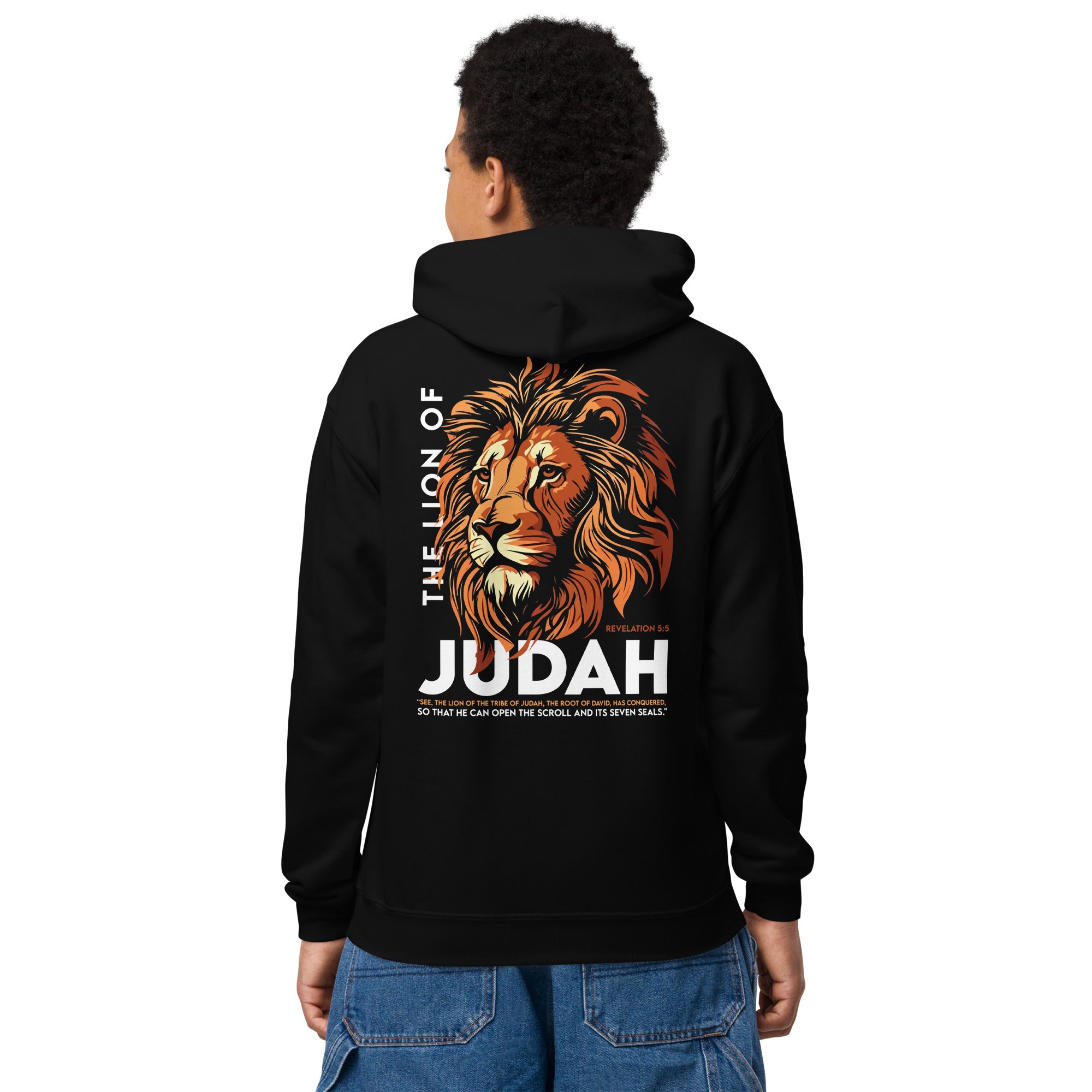 Lion Of Judah |  Youth heavy blend hoodie | Embroidered Logo